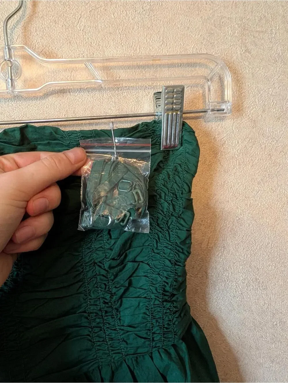 AMERICAN EAGLE dark green strapless romper sz XS - Picture 3 of 6